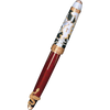 David Oscarson Deus Regit Rollerball Pen - Red - Gold Trim-Pen Boutique Ltd