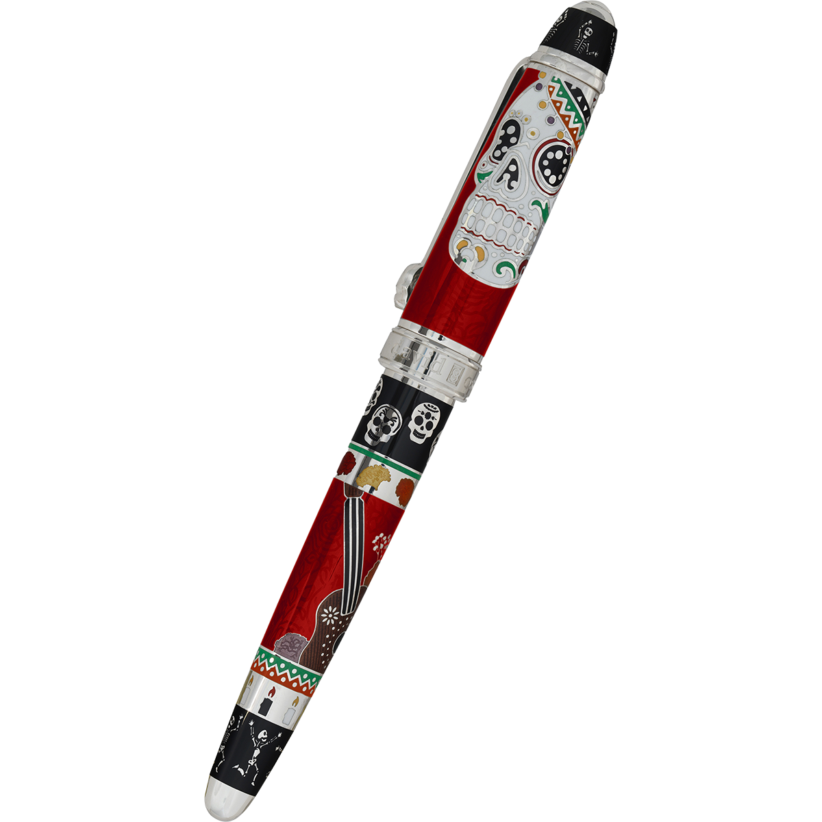 David Oscarson Dia De Los Muertos Fountain Pen - Limited Edition - Rojo (Red)