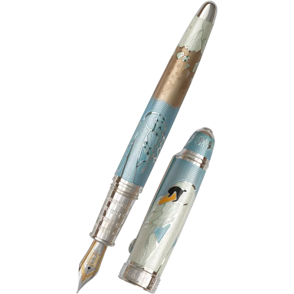 David Oscarson Hans Christian Andersen Fountain Pen - Azure Copper White-Pen Boutique Ltd