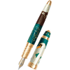 David Oscarson Hans Christian Andersen Fountain Pen - Teal Coffee White Gold-Pen Boutique Ltd
