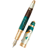 David Oscarson Hans Christian Andersen Fountain Pen - Teal Coffee White Gold-Pen Boutique Ltd