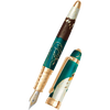 David Oscarson Hans Christian Andersen Fountain Pen - Teal Coffee White Gold-Pen Boutique Ltd