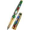 David Oscarson Harlequin Fountain Pen - Emerald Green-Pen Boutique Ltd