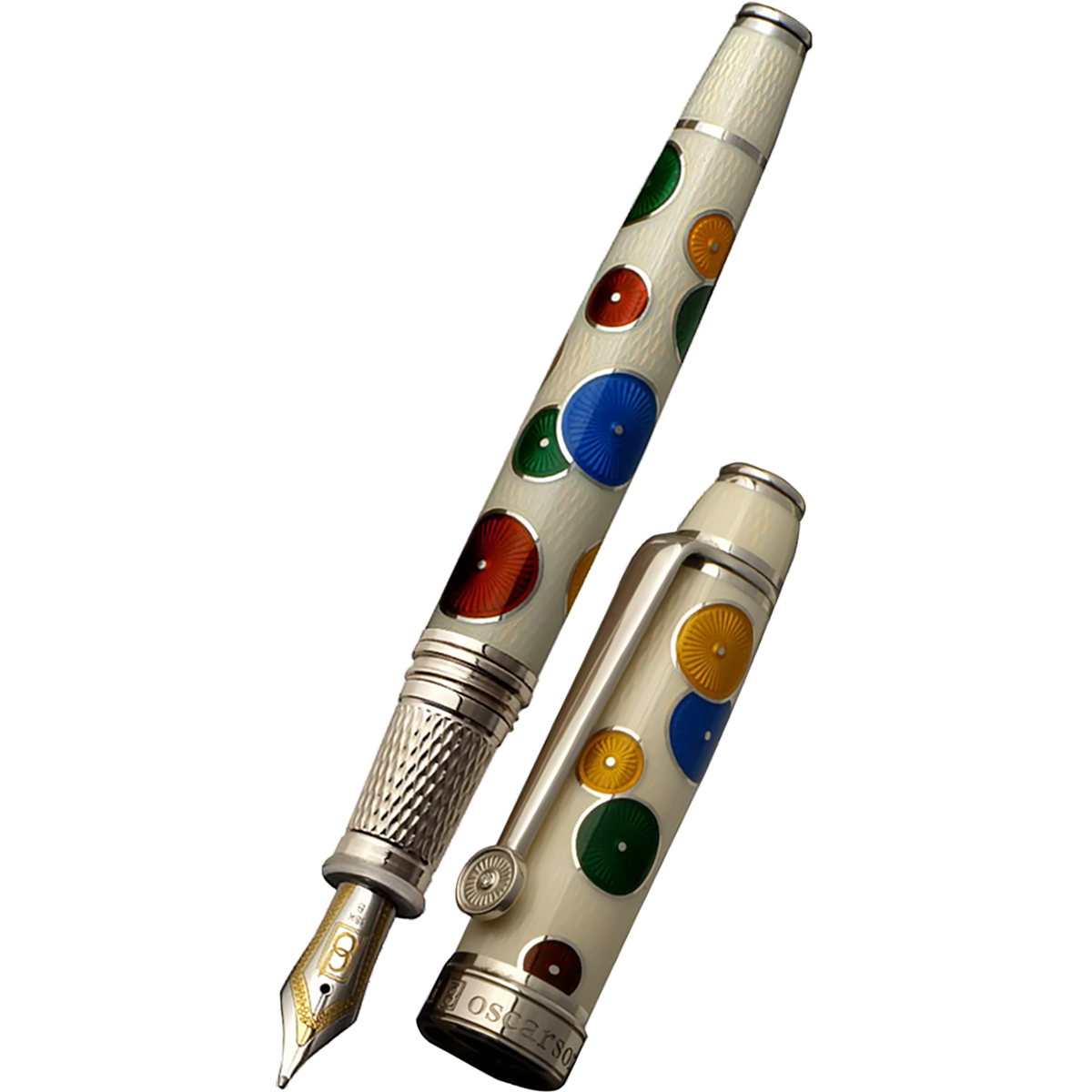 David Oscarson Pierrot Pierrette Fountain Pen - White-Pen Boutique Ltd