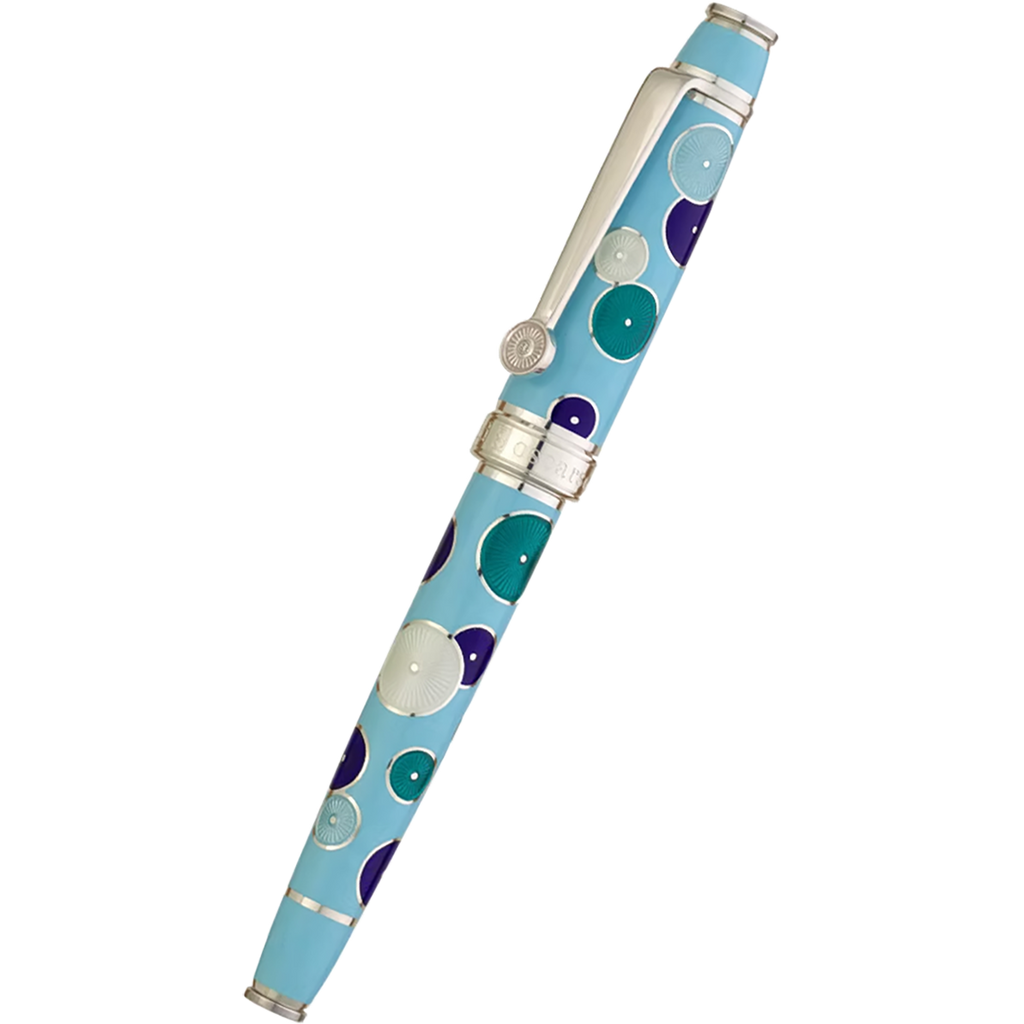 David Oscarson Pierrot Pierrette Rollerball Pen - Blue-Pen Boutique Ltd