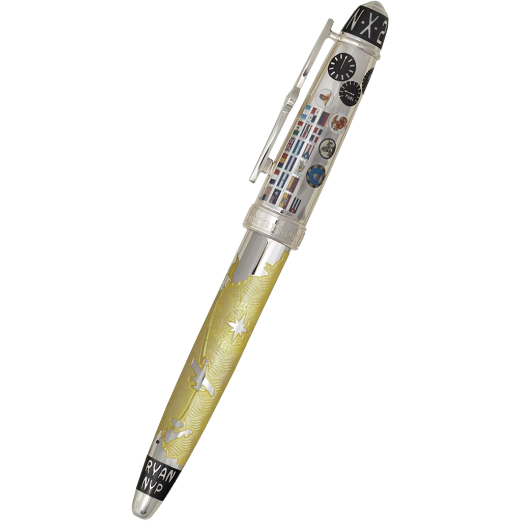 David Oscarson Spirit of St. Louis Rollerball Pen - Charles Lindbergh Sunburst-Pen Boutique Ltd