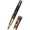 David Oscarson Tesla Fountain Pen - Translucent Black - Gold Trim - Pen Boutique Ltd