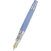 David Oscarson Tree of Life Fountain Pen - Azure Blue with Orange and Green-Pen Boutique Ltd