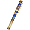 David Oscarson America The Beautiful Rollerball Pen - Sapphire - Gold Trim (Limited Edition) - Pen Boutique Ltd