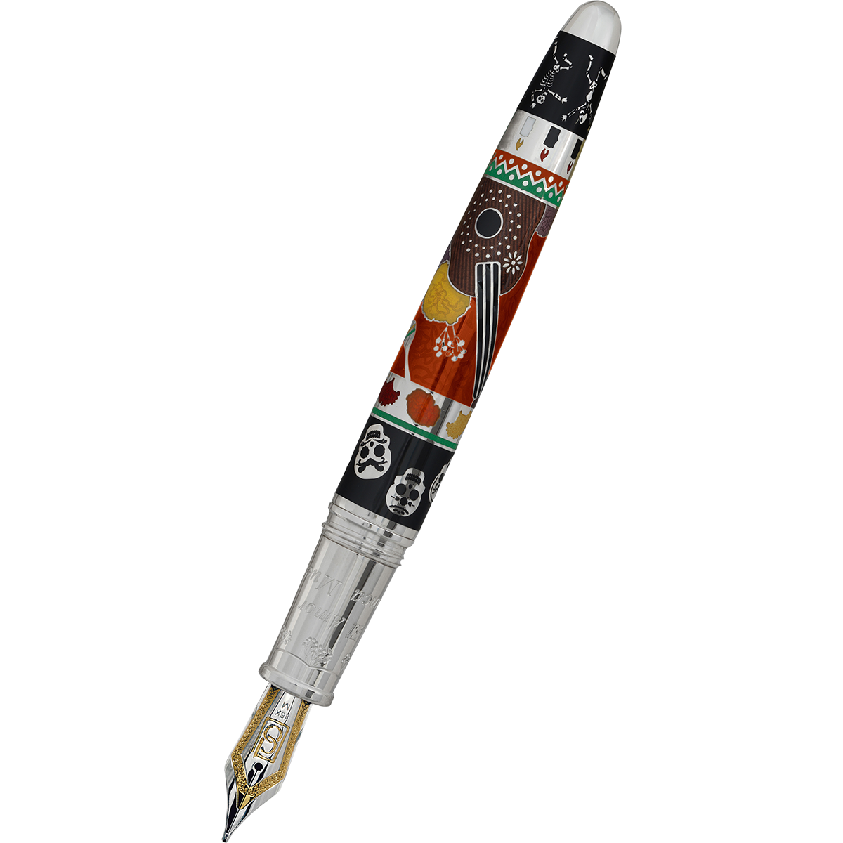 David Oscarson Dia De Los Muertos Fountain Pen - Limited Edition - Naranja (Orange)