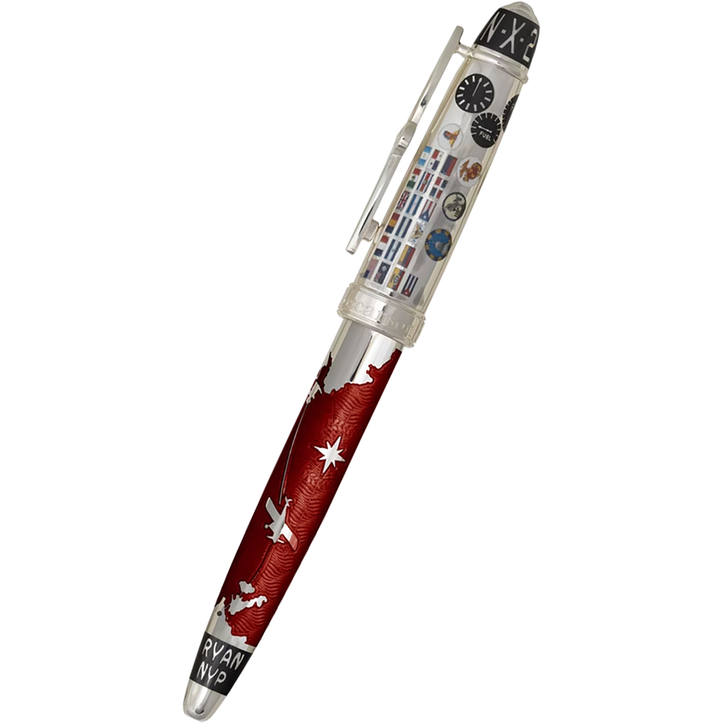 David Oscarson Spirit of St. Louis Rollerball Pen - Charles Lindbergh Sunset-Pen Boutique Ltd