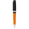 Delta DV Original Mini Ballpoint Pen – Black & Orange with Palladium Trim - Pen Boutique Ltd