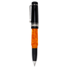 Delta DV Original Mini Rollerball Pen – Black & Orange with Palladium Trim - Pen Boutique Ltd