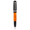 Delta DV Original Mini Rollerball Pen – Black & Orange with Palladium Trim - Pen Boutique Ltd