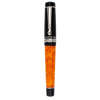 Delta DV Original Mini Rollerball Pen – Black & Orange with Palladium Trim - Pen Boutique Ltd