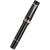 Delta Fountain Pen - DV Original - Black - Sterling Silver Trims - 14K (Oversize)-Pen Boutique Ltd