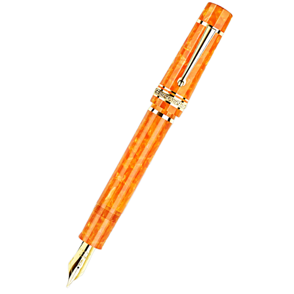 Delta Fountain Pen - DV Original - Oro - Vermeil trims - 14K (Oversize)-Pen Boutique Ltd