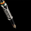 Delta Indigenous People Fountain Pen - Simbu Dancing Skeletons - Black - Silver Cage (Limited Edition)-Pen Boutique Ltd