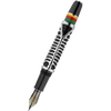 Delta Indigenous People Fountain Pen - Simbu Dancing Skeletons - Black - Silver Cage (Limited Edition)-Pen Boutique Ltd