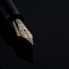 Delta Indigenous People Fountain Pen - Simbu Dancing Skeletons - Black - Silver Cage (Limited Edition)-Pen Boutique Ltd