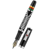 Delta Indigenous People Fountain Pen - Simbu Dancing Skeletons - Black - Silver Cage (Limited Edition)-Pen Boutique Ltd