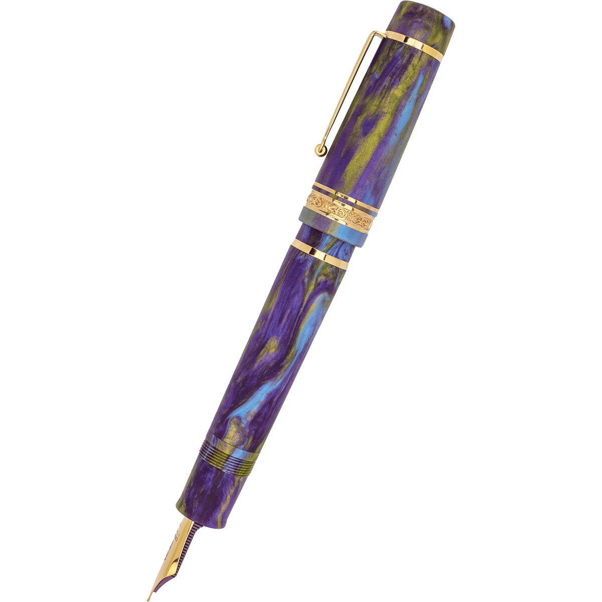 Delta Limited Edition Fountain Pen - DV 2.0 - Wisteria Walk - Gold Trim (Oversize) - Pen Boutique Ltd