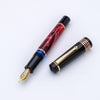 Delta Limited Edition Fountain Pen - Four Rings Crimson Night - Yellow Gold Trim - Steel Nib - Pen Boutique Ltd