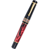 Delta Limited Edition Fountain Pen - Four Rings Crimson Night - Yellow Gold Trim - Steel Nib - Pen Boutique Ltd