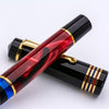 Delta Limited Edition Fountain Pen - Four Rings Crimson Night - Yellow Gold Trim - Steel Nib - Pen Boutique Ltd