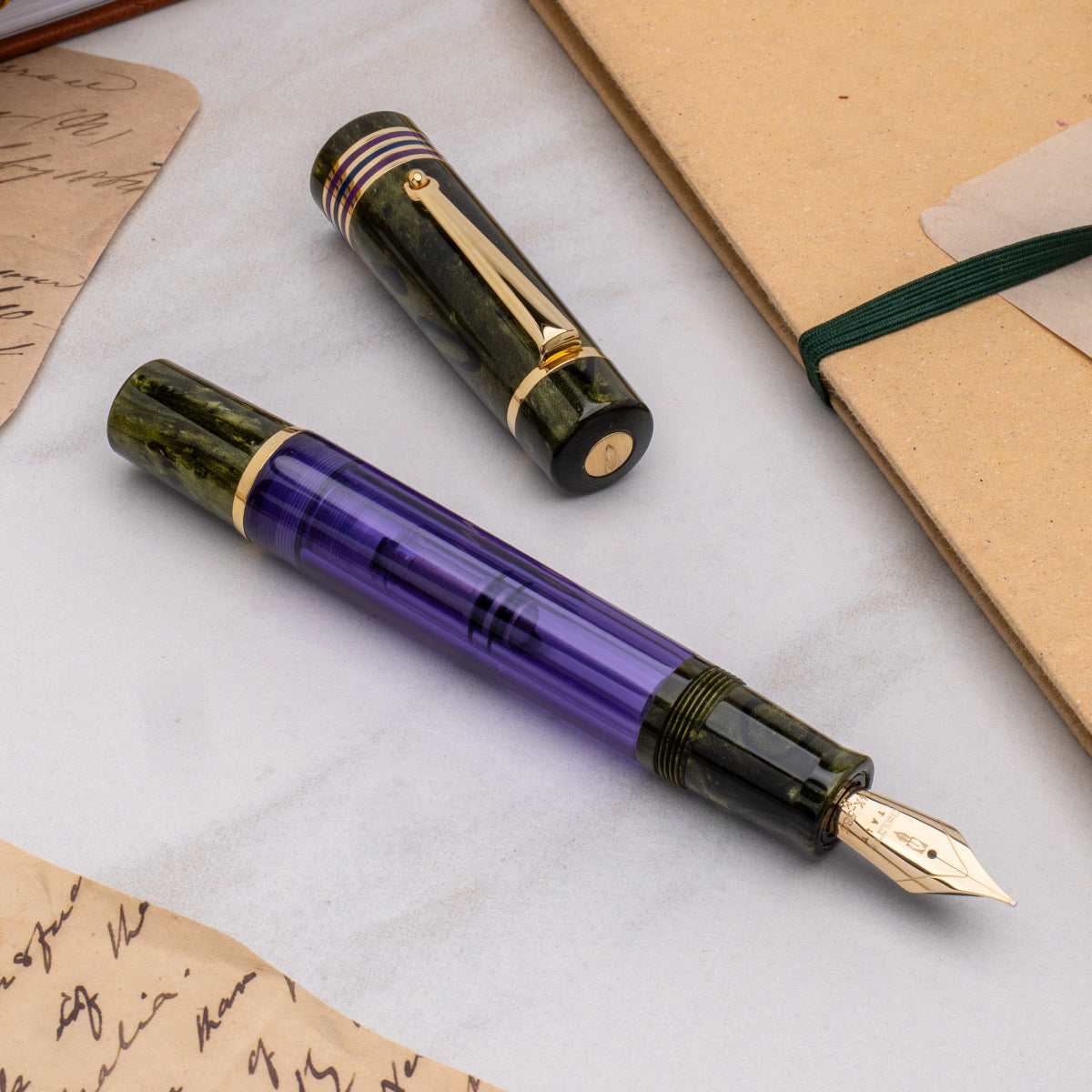 Delta Limited Edition Fountain Pen - Four Rings Misteria - 14K Gold-Pen Boutique Ltd