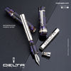 Delta Reservoir Fountain Pen - Palladium Trim - Steel Nib (Numbered Edition)-Pen Boutique Ltd