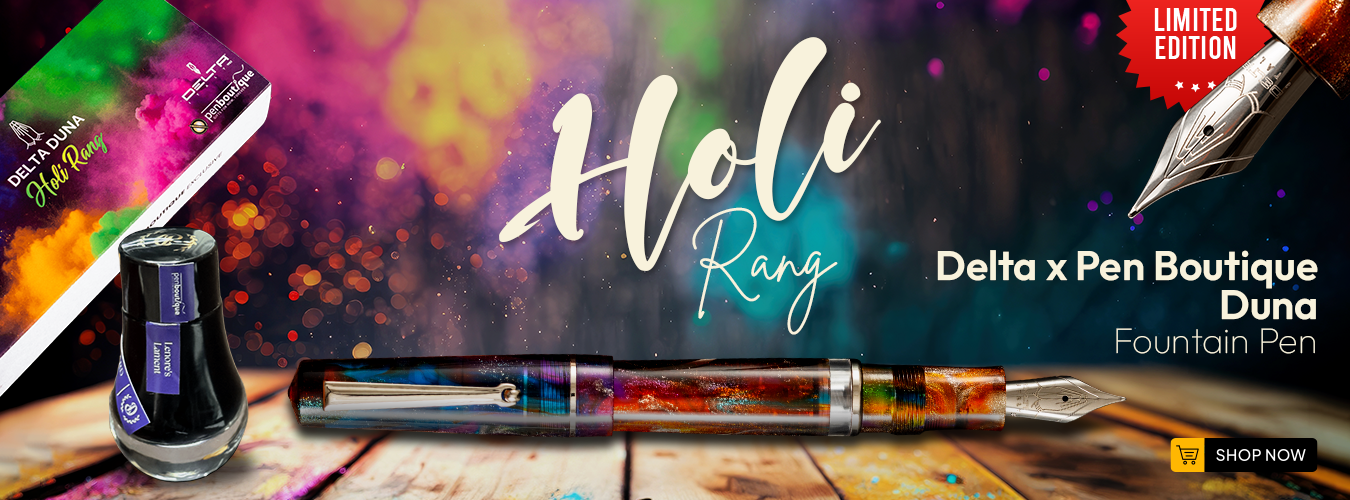 Delta x Pen Boutique Duna Fountain Pen - Holi Rang (Limited Edition )