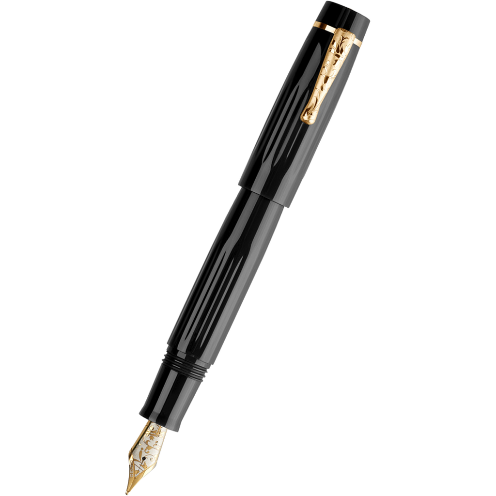 Delta Bio+16 Fountain Pen - Nera - "KP" #6 14Kt Gold Nib-Pen Boutique Ltd