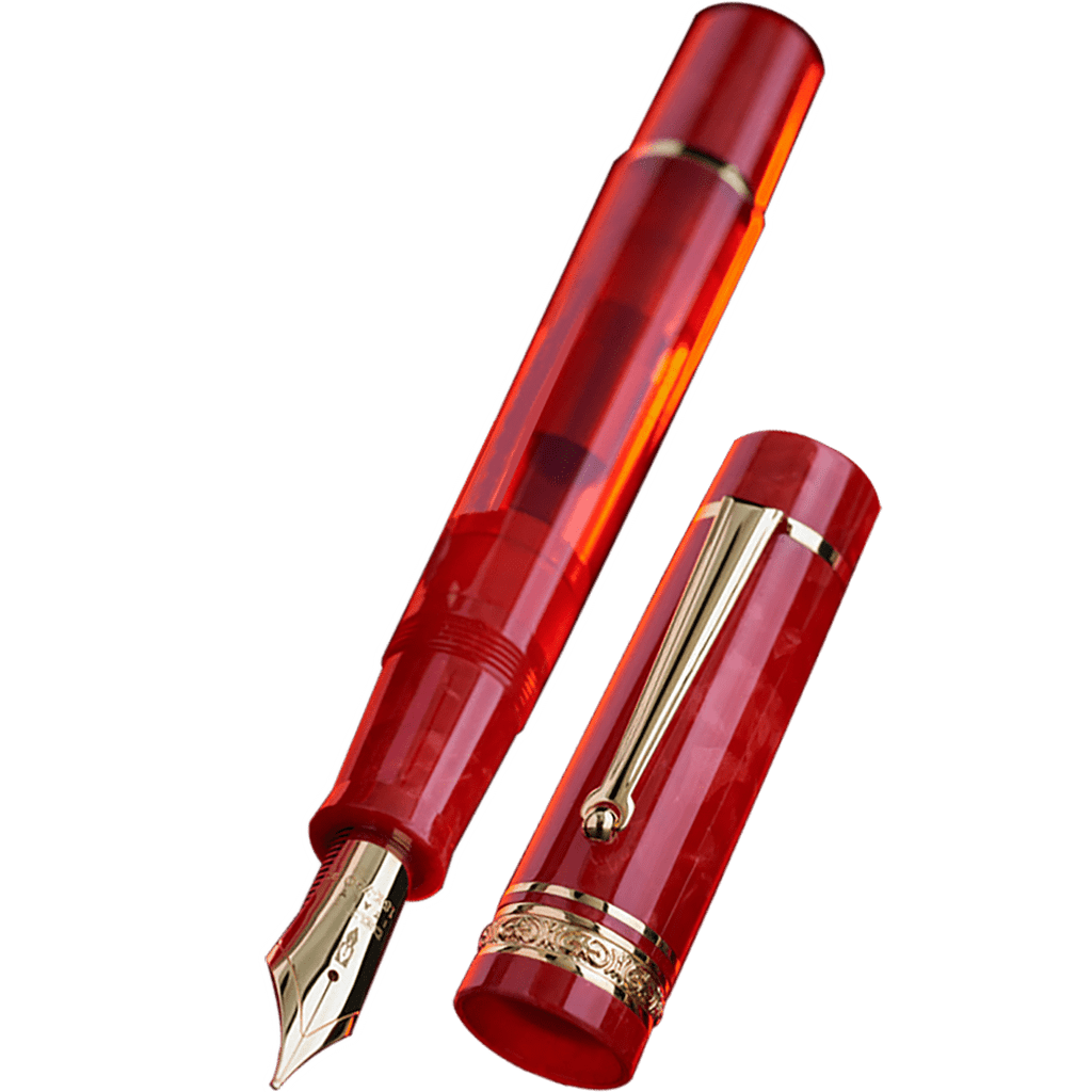 Delta DV Fountain Pen - Nobile (Red) - 18K Nib (Limited Edition)-Pen Boutique Ltd