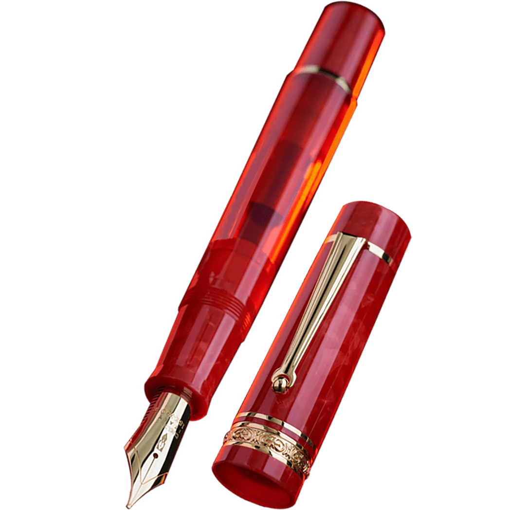 Delta DV Fountain Pen - Nobile (Red) - 18K Nib (Limited Edition)-Pen Boutique Ltd