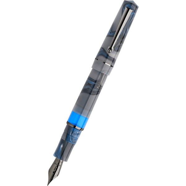 Delta Duna Reborn Fountain Pen - Grey Reflex - Steel-Pen Boutique Ltd