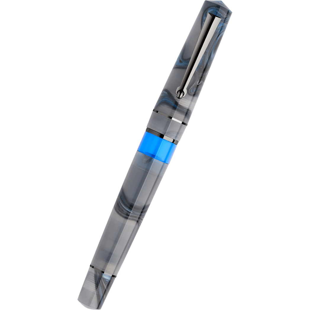 Delta Duna Reborn Fountain Pen - Grey Reflex - Steel-Pen Boutique Ltd