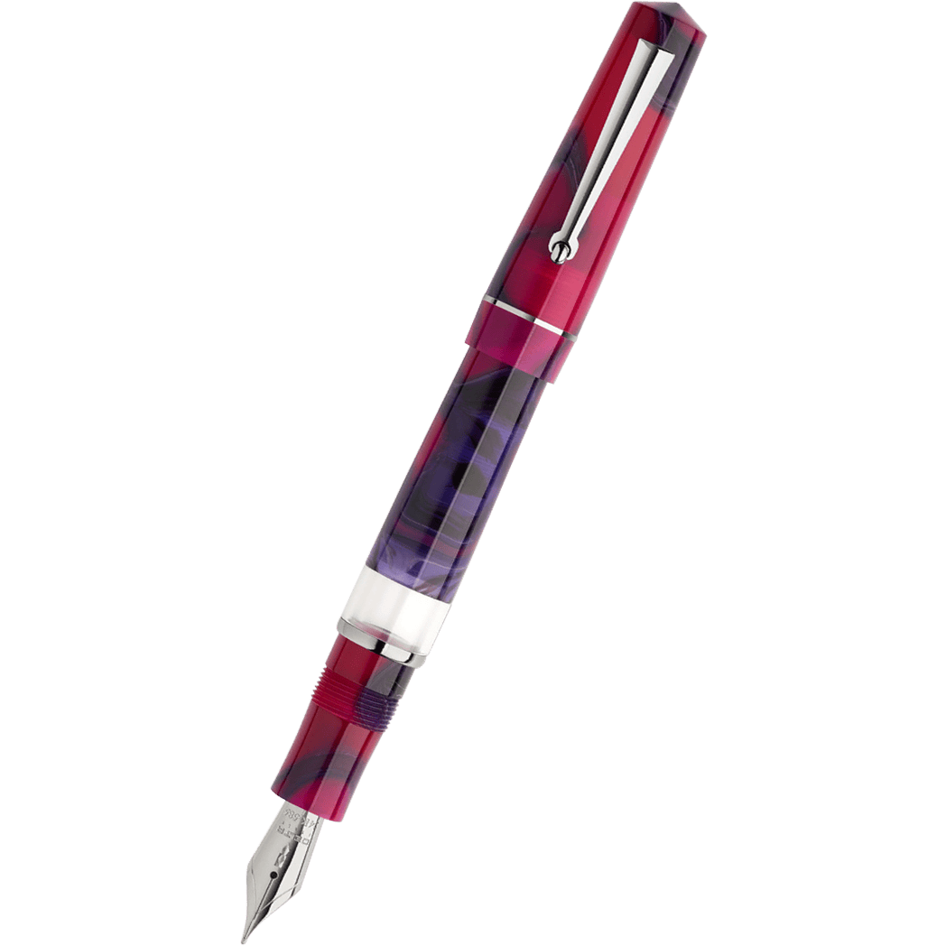 Delta Duna Reborn Fountain Pen - Magenta Mirage - Steel-Pen Boutique Ltd