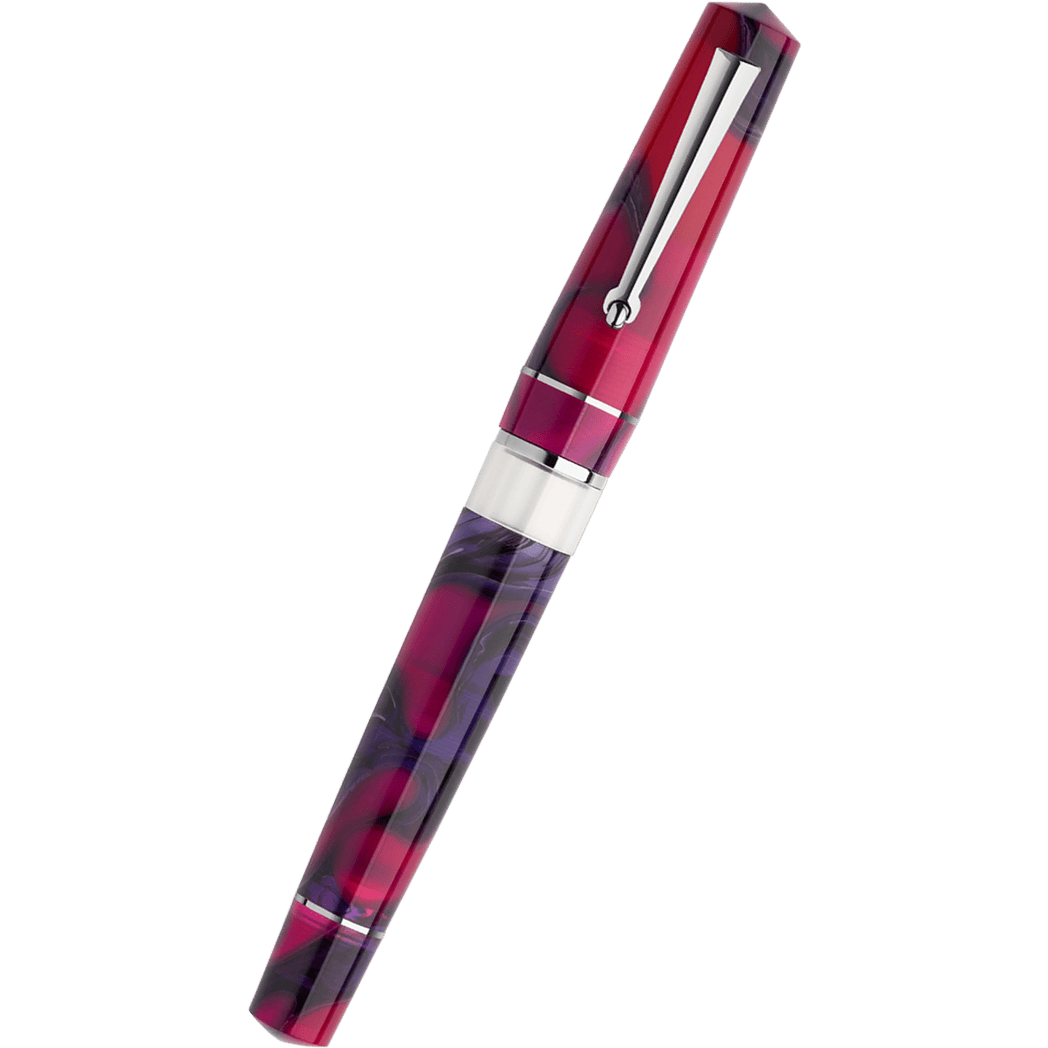 Delta Duna Reborn Fountain Pen - Magenta Mirage - Steel-Pen Boutique Ltd