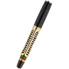 Delta Indigenous People Fountain Pen - Simbu Dancing Skeletons - Black Resin - Gold-Plated Sterling Silver Cage (Limited Edition)-Pen Boutique Ltd