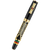Delta Indigenous People Fountain Pen - Simbu Dancing Skeletons - Black Resin - Gold-Plated Sterling Silver Cage (Limited Edition)-Pen Boutique Ltd