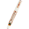 Delta Indigenous People Fountain Pen - Simbu Dancing Skeletons - White Resin - Rose Gold-Plated Sterling Silver Cage (Limited Edition)-Pen Boutique Ltd