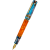 Delta Limited Edition Fountain Pen - DV Original - Orange Primary Manipulation 4.5 - Palladium Trim (Mid-Size)-Pen Boutique Ltd
