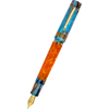 Delta Limited Edition Fountain Pen - DV Original - Orange Primary Manipulation 4.5 - Palladium Trim (Mid-Size)-Pen Boutique Ltd