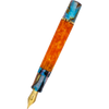 Delta Limited Edition Fountain Pen - DV Original - Orange Primary Manipulation 4.5 - Palladium Trim (Mid-Size)-Pen Boutique Ltd