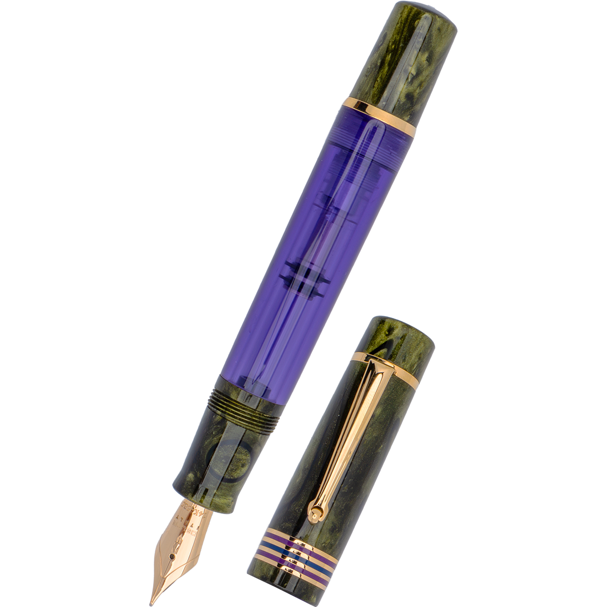 Delta Limited Edition Fountain Pen - Four Rings Misteria - 14K Gold - Pen Boutique Ltd