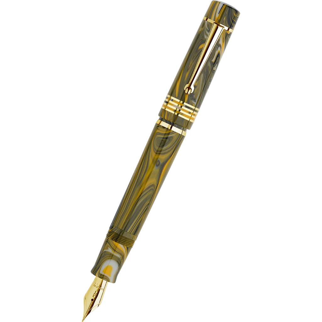 Delta Neo Gallery Fountain Pen - Marigold - Gold Trim (Numbered Edition)-Pen Boutique Ltd