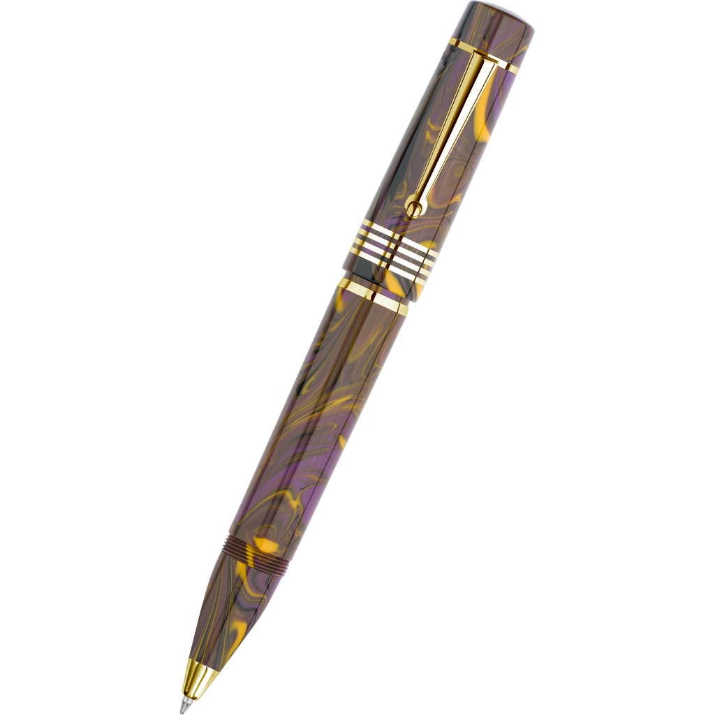 Delta Neo Gallery Rollerball Pen - Iris - Gold Trim (Numbered Edition)-Pen Boutique Ltd