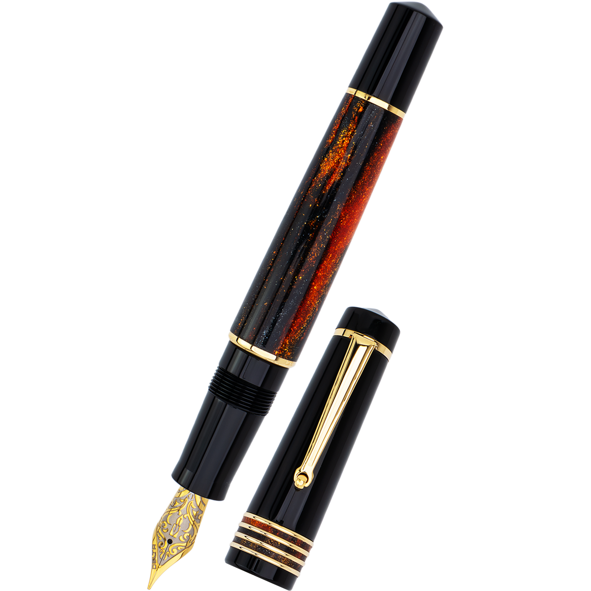 Delta DV Original Fountain Pen - Glow Up "K"-Pen Boutique Ltd
