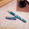 Delta Duna Fountain Pen - Reflection Pool - Chrome Trim (Limited Edition)